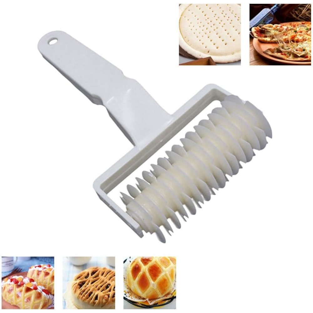 Kitchen Roller Baking - 2 stuks deegroller met roosterpatroon, voor