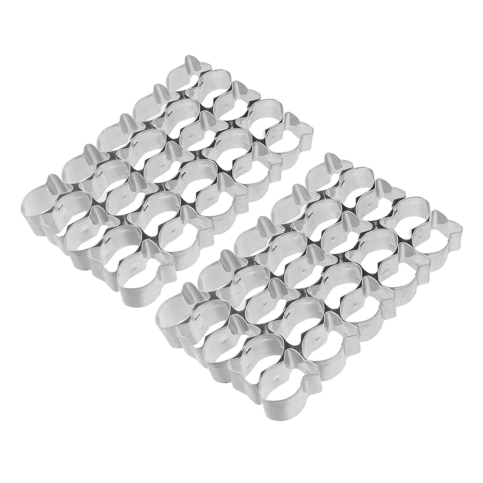 Baking Kitchen Set - 2 stuks visvormige koekjesvormpjes van roestvrij