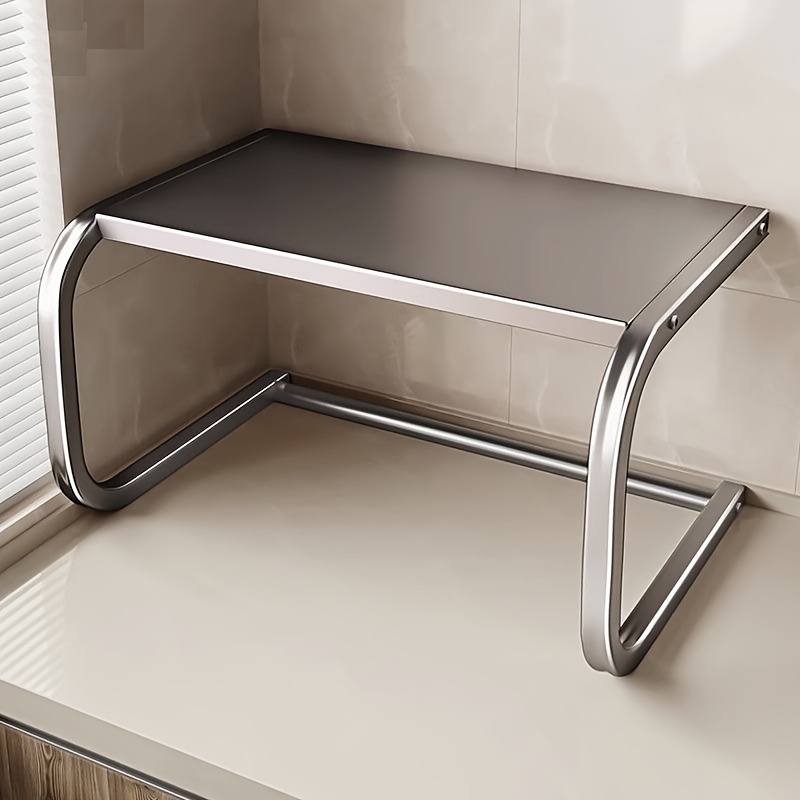 Kitchen Baking Rack - Ruime 2-laags metalen magnetronrek, aanrechtblad opbergplank