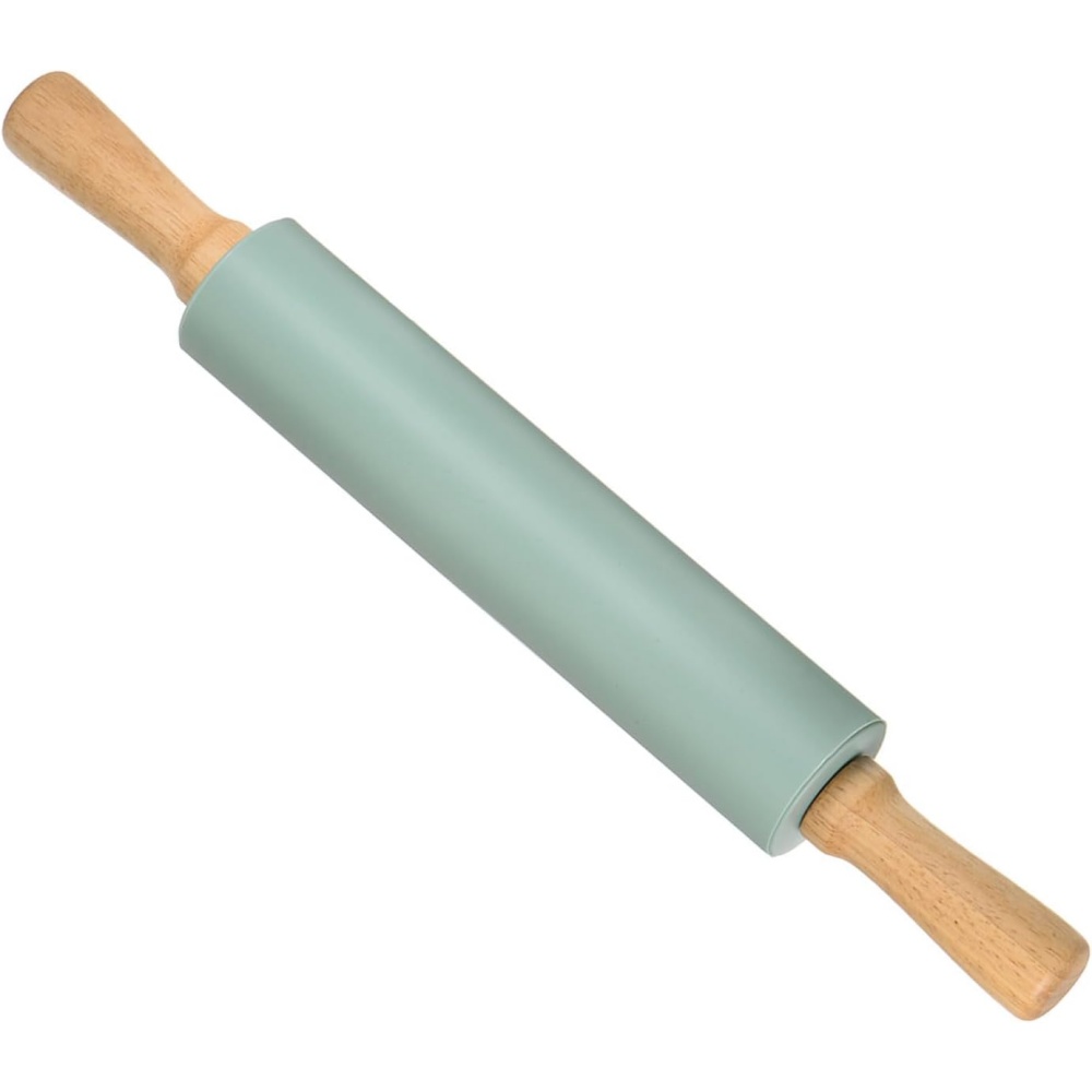 Kitchen Roller Baking - Non-stick siliconen deegroller houten handvat gebak