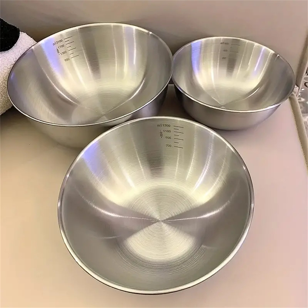 Baking Kitchen Set - 1-3 RVS Kommen Set met Schaalverdeling