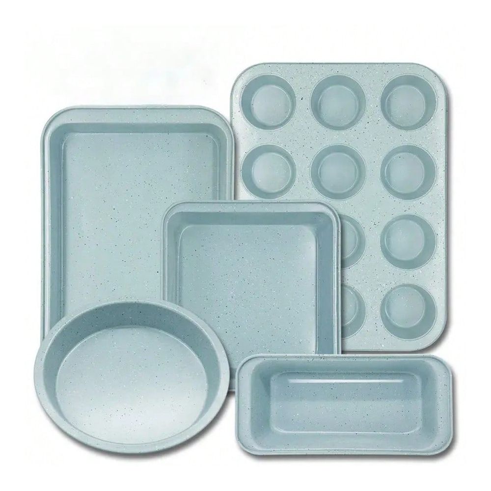 Baking Kitchen Set - 10-delige bakvormenset, antiaanbaklaag, koolstofstaal, inclusief bakaccessoires