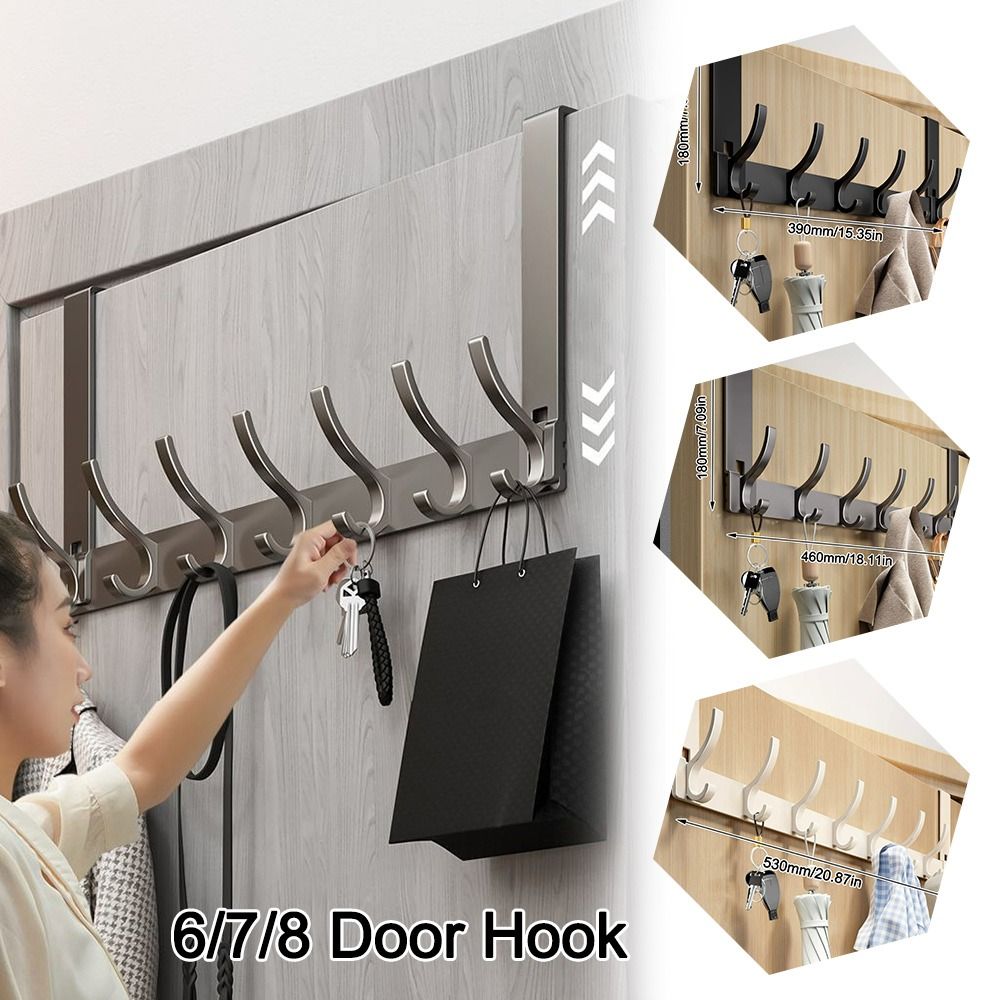 Kitchen Uncle - Punch-free 6/7/8 Deurhaak Traceless Storage Holder
