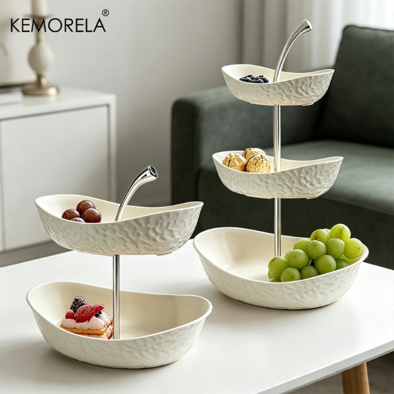 Kitchen Baking Rack - KEMORELA 2/3-laags plastic fruit- en groentemand