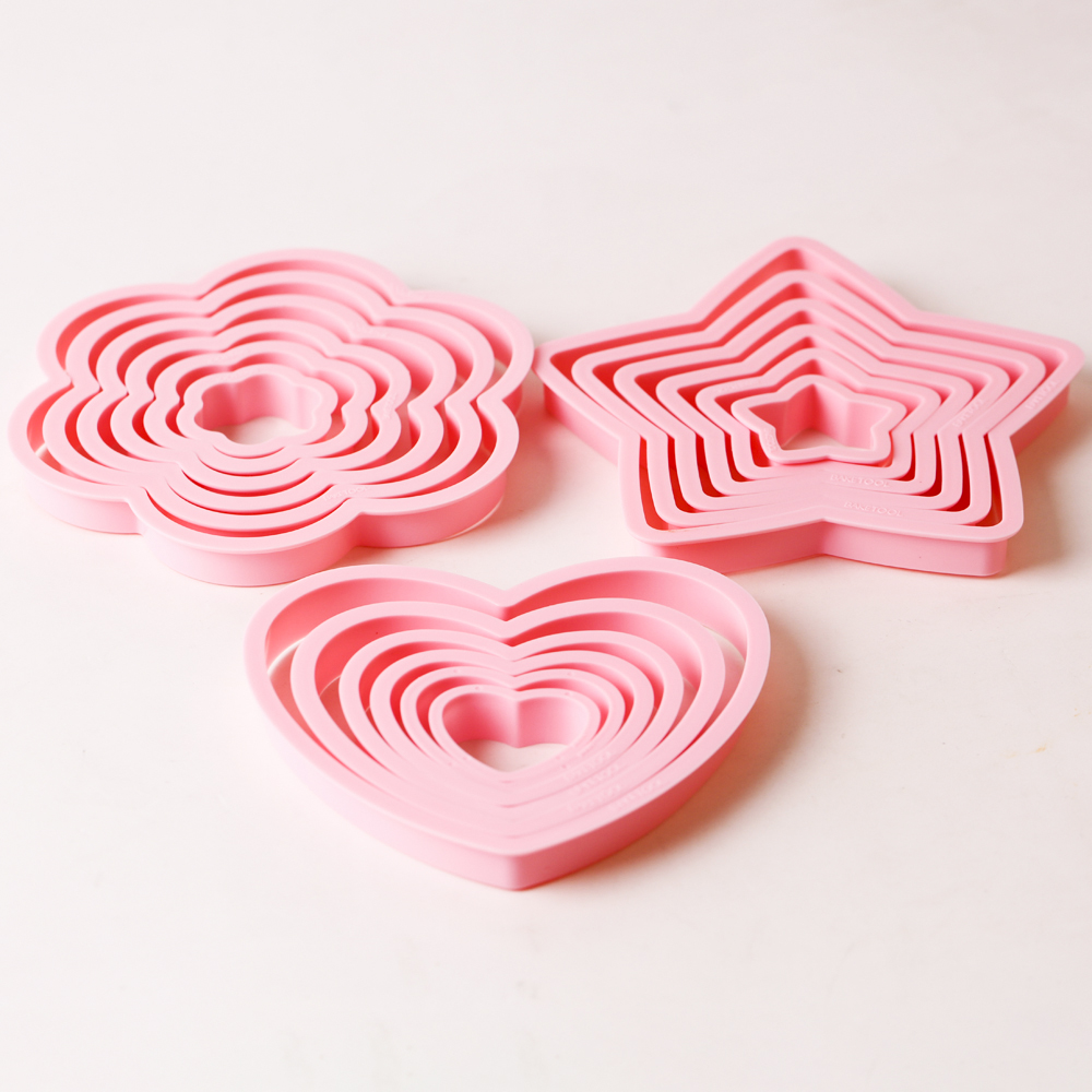 1 set/3 sets roze hart ster bl - Baking Kitchen Set recensie en prijs