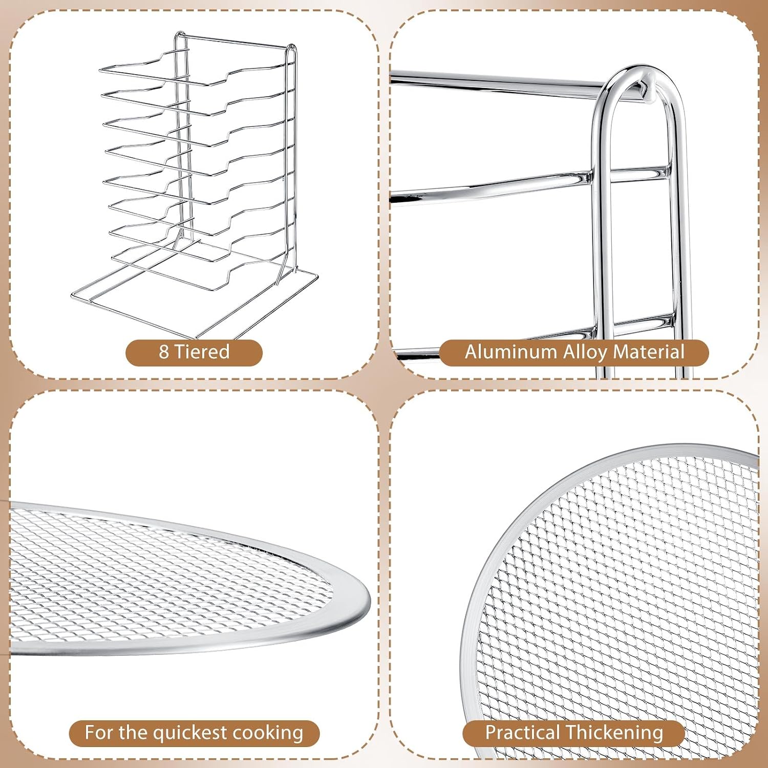 Pizzarek met 8 niveaus en 8 al - Baking Kitchen Set recensie en prijs