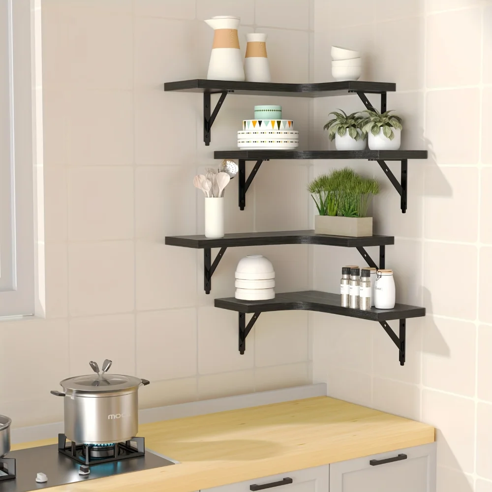 Wandplank van natuurlijk hout  - Kitchen Uncle recensie en prijs