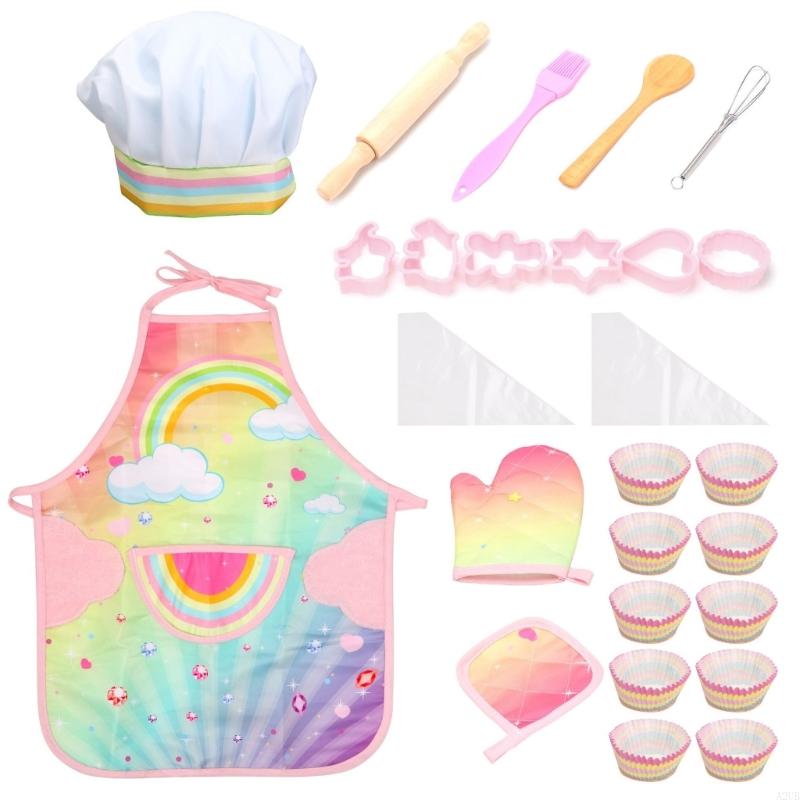 Bakschortset voor kinderen met - Kitchen Kids Baking Set recensie en prijs