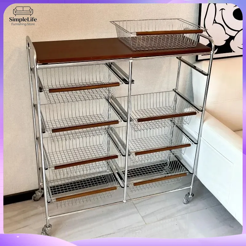 Retro keukenkar met wielen, mo - Kitchen Baking Cart recensie en prijs