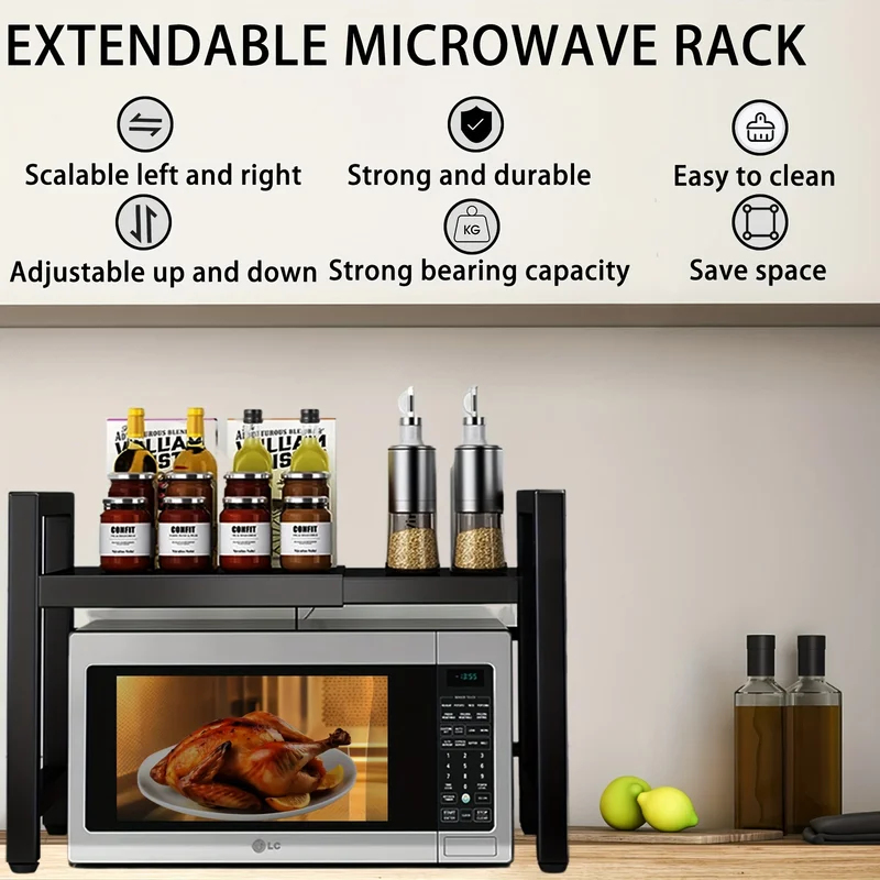 Uitbreidbaar magnetronrek, mag - Kitchen Baking Rack recensie en prijs