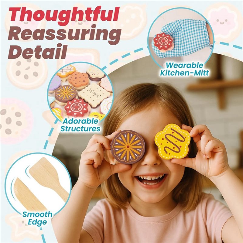 WOWFU-Houten Koekjes Speelvoed - Kitchen Kids Baking Set recensie en prijs