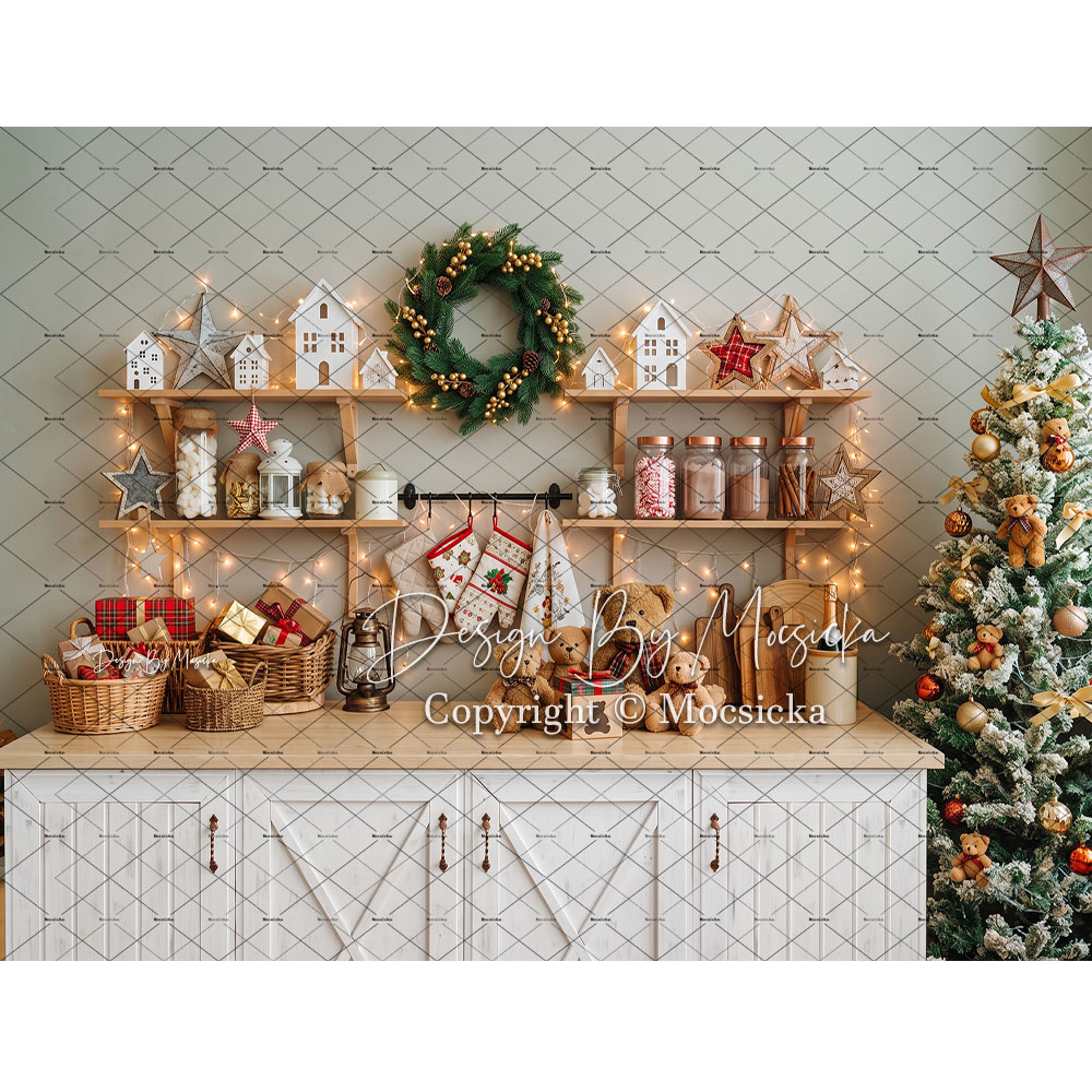 Mocsicka Kerst Gingerbread Keu - Kitchen Baking Background recensie en prijs