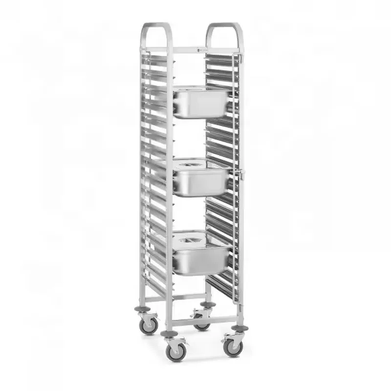 Roestvrijstalen zware 4-wiel G - Kitchen Baking Cart recensie en prijs