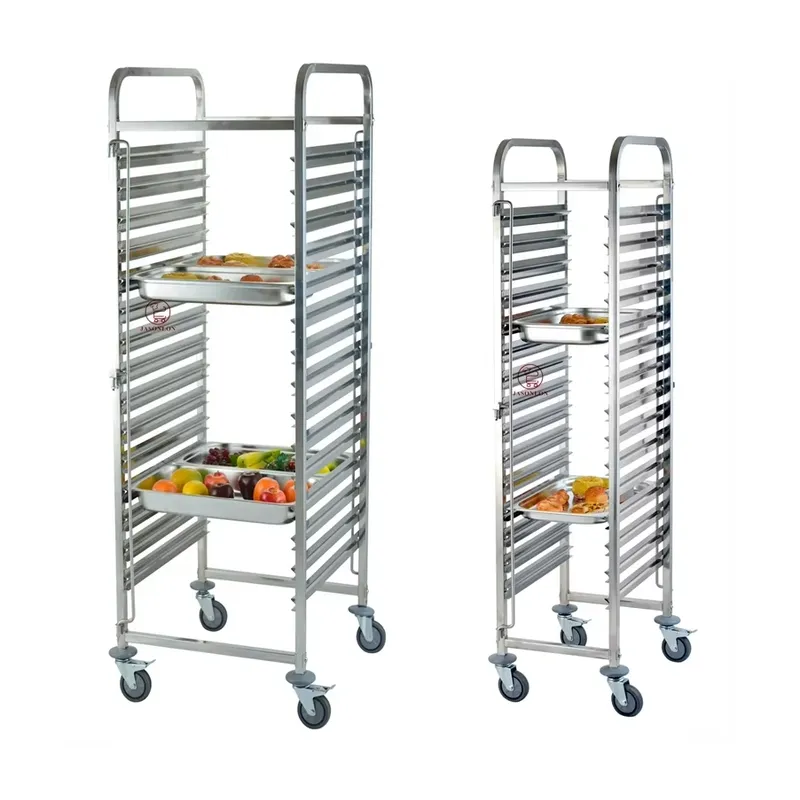 Roestvrijstalen zware 4-wiel G - Kitchen Baking Cart recensie en prijs