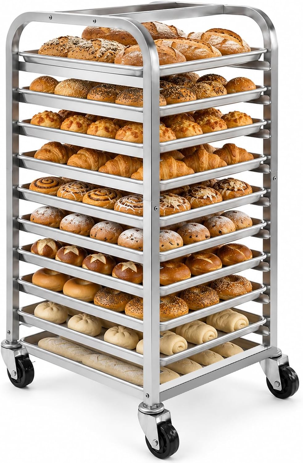 10-laags roestvrijstalen bakpl - Kitchen Baking Cart recensie en prijs