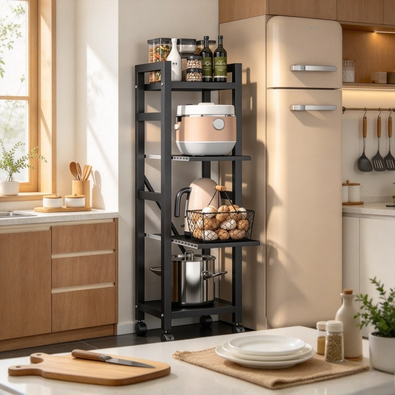 Uittrekbare keukenrek, vloerre - Kitchen Baking Cart recensie en prijs